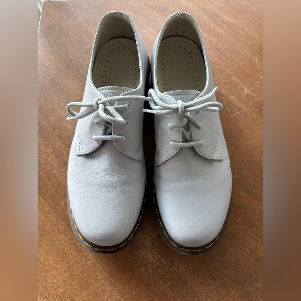 Baby Blue Doc Martens Leather Oxfords